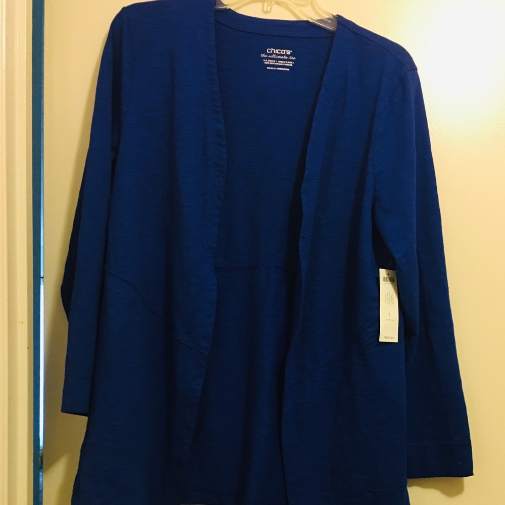 Chico’s Cotton slub cardigan top